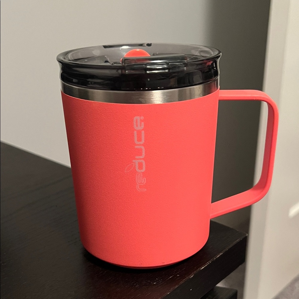 Reduce Coral Insulated Mug with Lid
